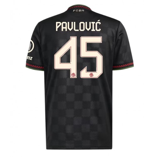 Bayern Munich Aleksandar Pavlovic #45 Rezervni Dres 2025-26 Kratak Rukav